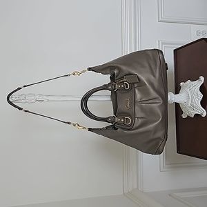 Coach Leather Metallic Handbag